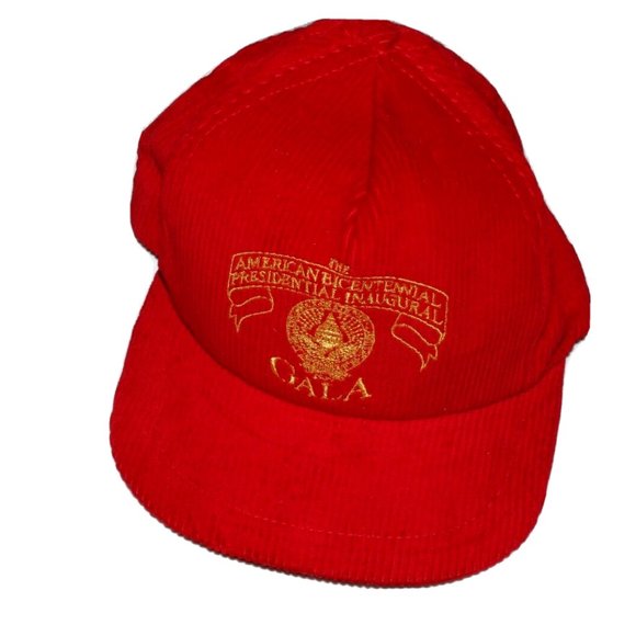 RDF Other - RDF AMERICAN BICENTENNIAL PRESIDENTIAL INAUGURAL GALA RED HAT CAP SNAPBACK